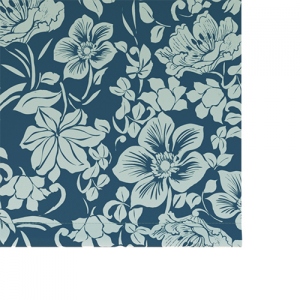 Bleu marine Floral