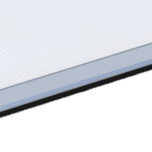 Avec joint à brosse