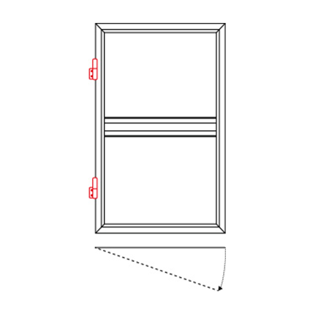 Côté gauche depuis l’extérieur