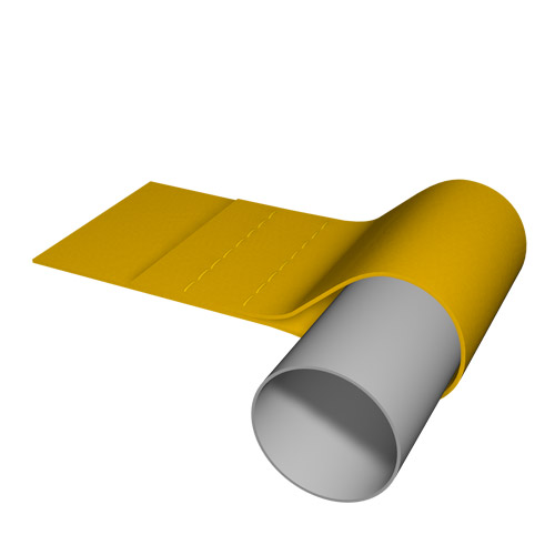 Ourlet creux pour tube rond