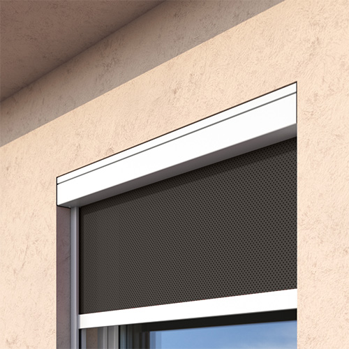 Dans l'embrasure de la fenêtre/porte