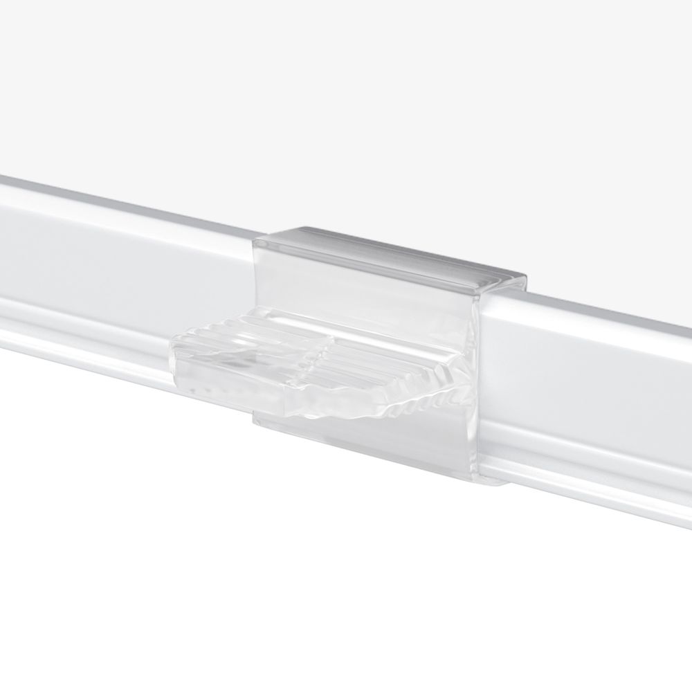 Poignée Basic blanche semi-transparente