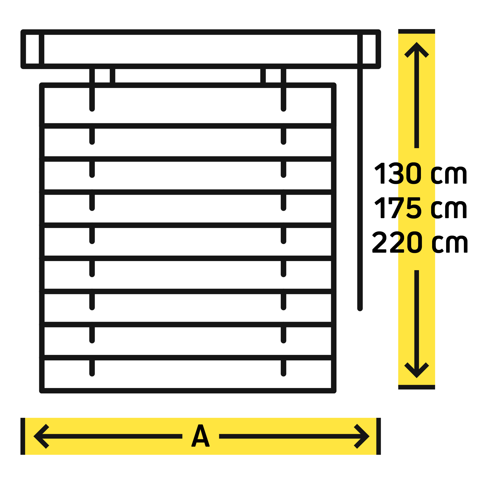Largeur selon mesure souhaitée