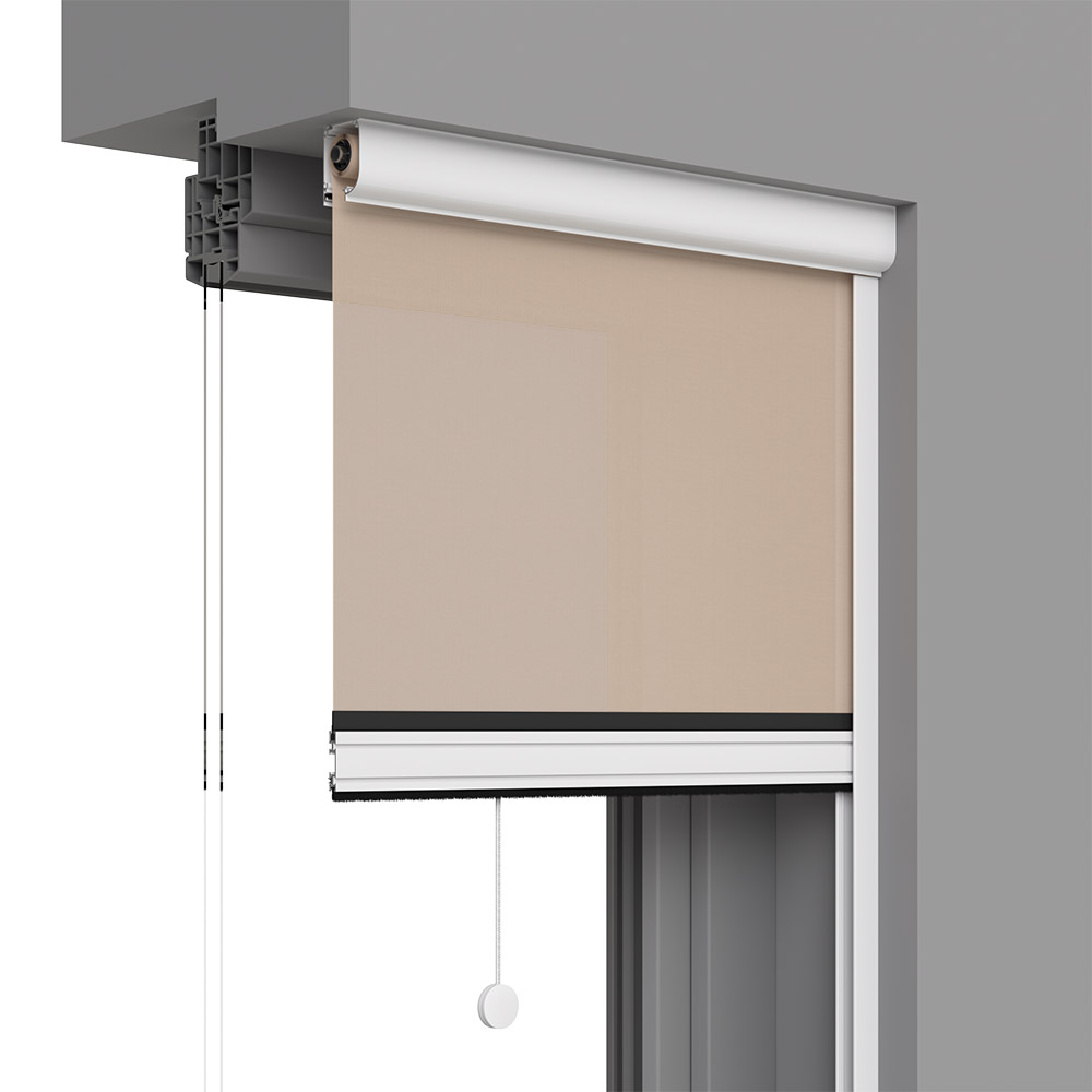 Dans l'embrasure de la fenêtre