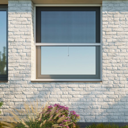 Moustiquaire de fenêtre enroulable verticale sur mesure